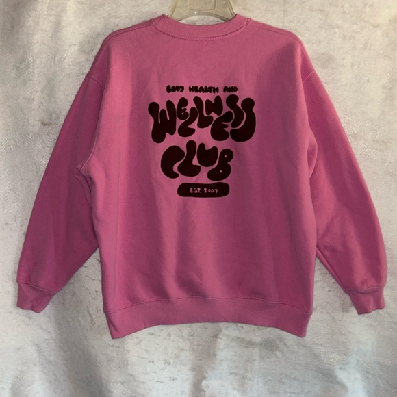 Cotton In BODY Pink Crewneck Wellness Club Sweatshirt - Picture 3 of 12